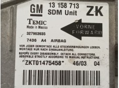 Recambio de centralita airbag para opel meriva cosmo referencia OEM IAM 13158713 327963935  2