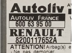 Recambio de centralita airbag para renault scenic (ja..) 1.9 dti century referencia OEM IAM 600639500 8200117652A  2