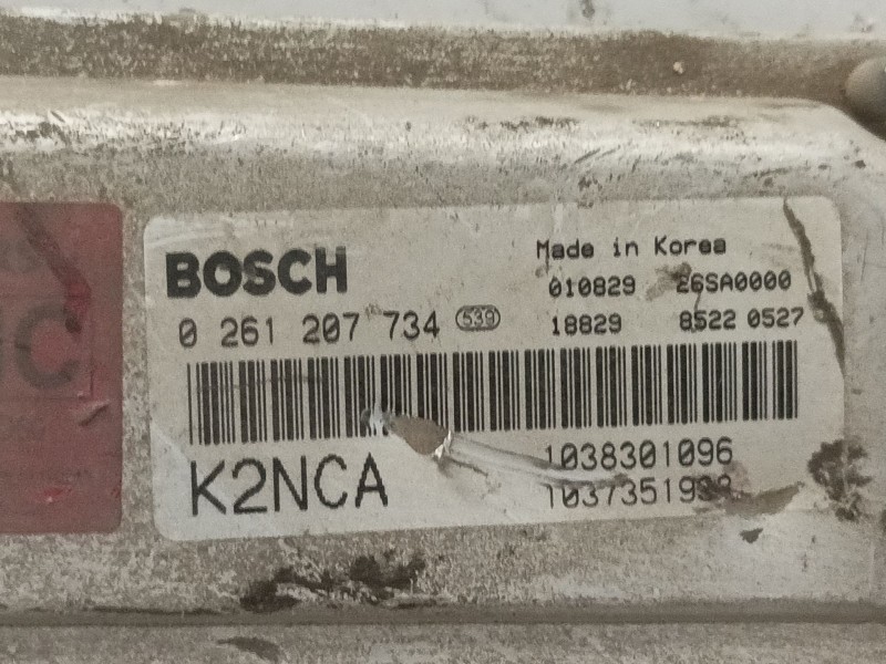 Recambio de centralita motor uce para kia shuma ii referencia OEM IAM 0261207734 1038301096 