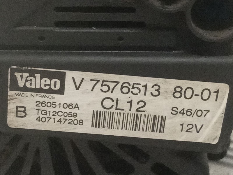 Recambio de alternador para peugeot 308 1.6 16v referencia OEM IAM V75765138001  