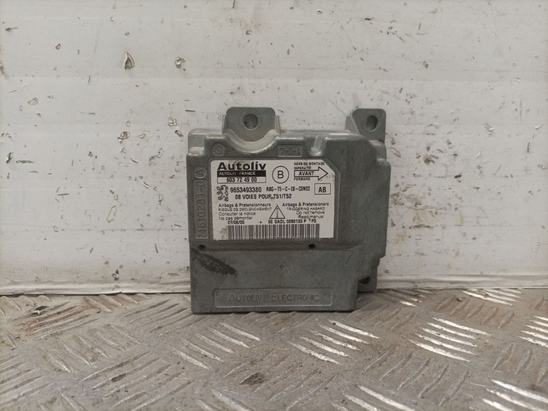 Recambio de centralita airbag para peugeot 307 (s1) 1.6 16v hdi referencia OEM IAM 603724900 9653493380 