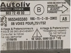 Recambio de centralita airbag para peugeot 307 (s1) 1.6 16v hdi referencia OEM IAM 603724900 9653493380  2