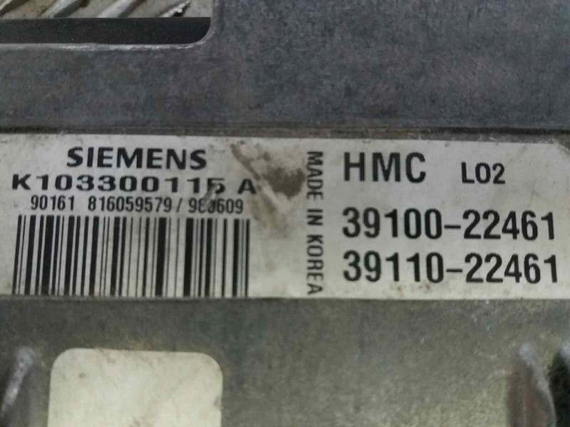 Recambio de centralita motor uce para hyundai accent (x3)    |   0.98 - 0.99 | 1998 - 1999 referencia OEM IAM 3910022461 P75 