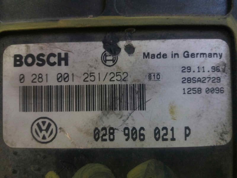 Recambio de centralita motor uce para seat alhambra (7v8) se   |   01.96 - 12.99 | 1996 - 1999 | 90 cv / 66 kw referencia OEM IA