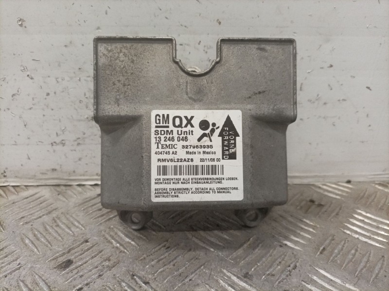 Recambio de centralita airbag para opel astra h berlina essentia referencia OEM IAM 13246046 327963935  Recambio de centralita airbag para opel astra h berlina essentia referencia OEM IAM 13246046 327963935