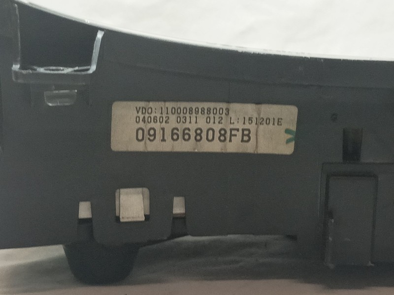 Recambio de cuadro instrumentos para opel combo (corsa c) familiar referencia OEM IAM 09166808FB  