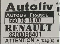 Recambio de centralita airbag para renault kangoo (f/kc0) 1.5 dci diesel referencia OEM IAM 8200098401 550751800  2