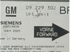 Recambio de centralita airbag para opel astra g fastback (t98) 1.7 dti 16v (f08, f48) referencia OEM IAM 09229302   2