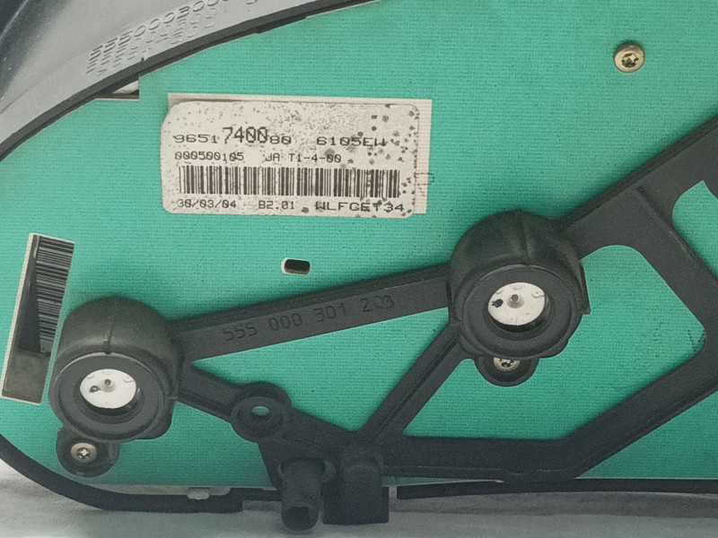 Recambio de cuadro instrumentos para citroen berlingo 1.9 diesel referencia OEM IAM 9651740080 WLFCET34 