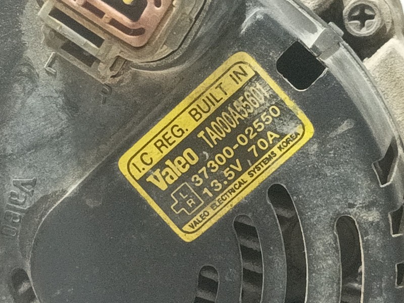Recambio de alternador para hyundai atos (mx) gls referencia OEM IAM 3730002550 TA000A55601 