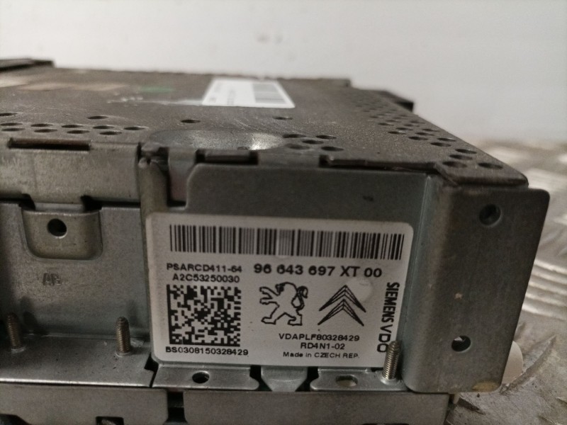 Recambio de sistema audio / radio cd para fiat scudo (270_, 272_) 2007-2016 referencia OEM IAM 96643697XT  