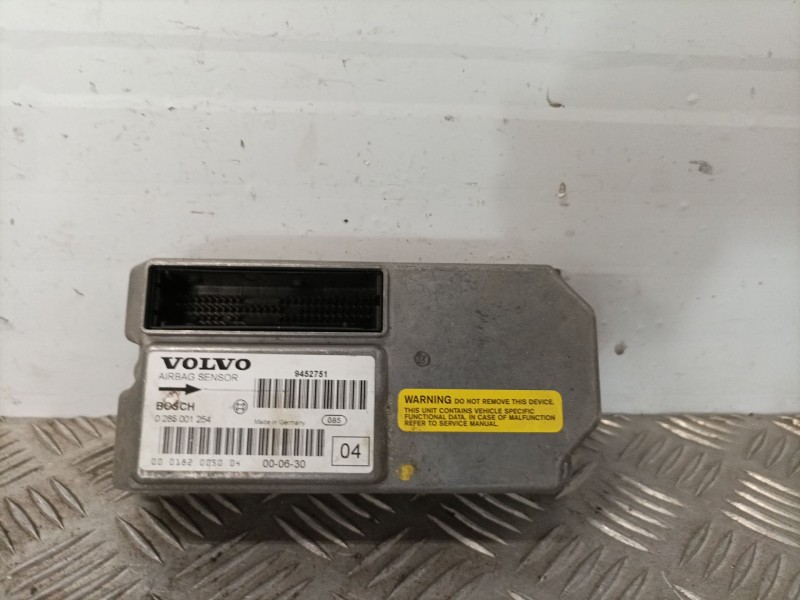 Recambio de centralita airbag para volvo s80 berlina 2.5 d referencia OEM IAM 9452751 0285001254  Recambio de centralita airbag para volvo s80 berlina 2.5 d referencia OEM IAM 9452751 0285001254
