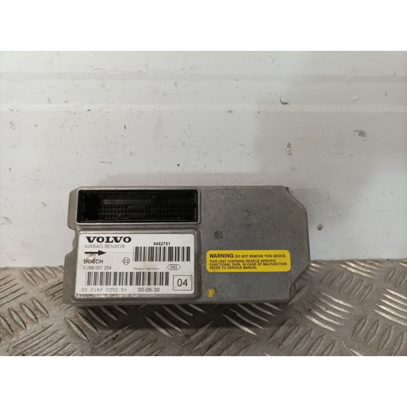 Recambio de centralita airbag para volvo s80 berlina 2.5 d referencia OEM IAM 9452751 0285001254  Recambio de centralita airbag para volvo s80 berlina 2.5 d referencia OEM IAM 9452751 0285001254