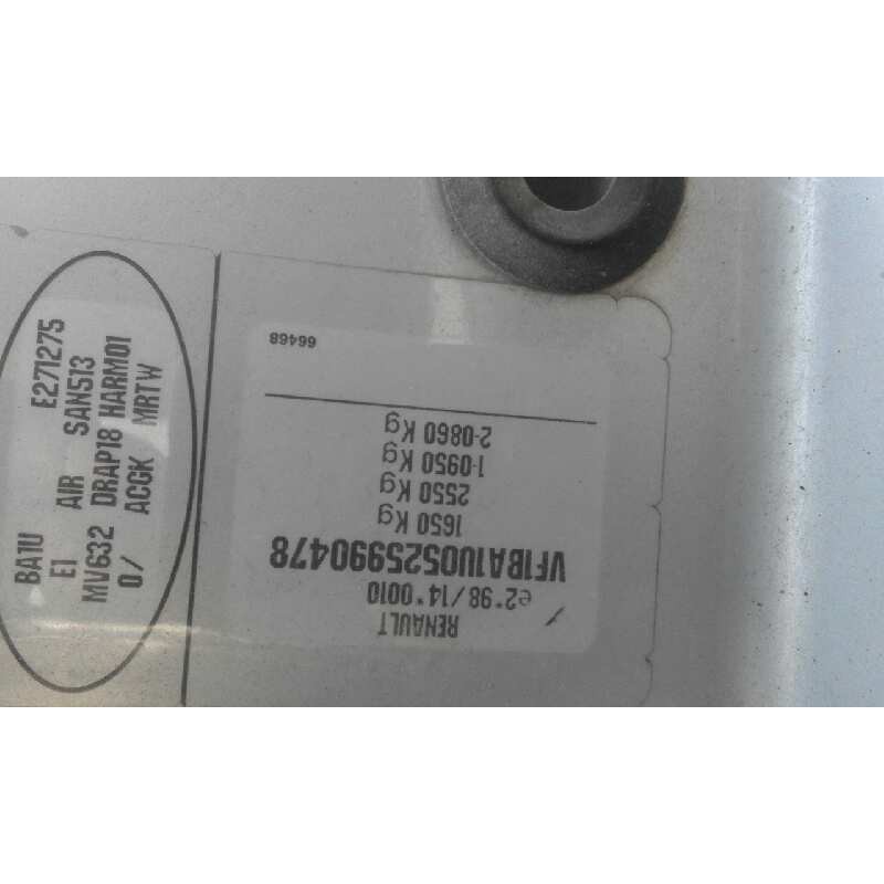 renault megane i fase 2 berlina (ba0) 1.9 dti century   |   10.00 - 12.02 | 2000 - 2002 | 80 cv / 59 kw del año 2000