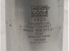 Recambio de filtro gasoil para fiat bravo (198) 1.9 8v jtd cat referencia OEM IAM 77363657   2