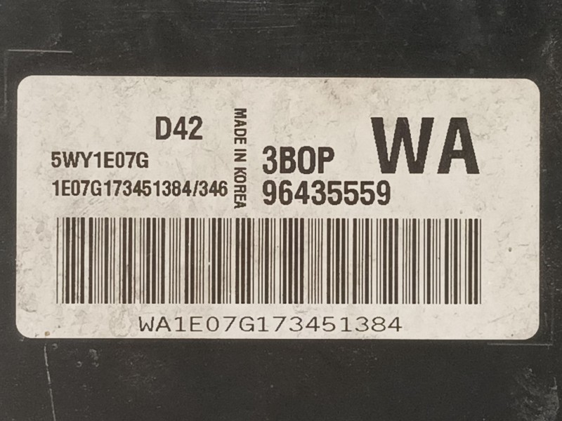 Recambio de centralita motor uce para chevrolet kalos 1.2 se referencia OEM IAM 96376652 96435559 