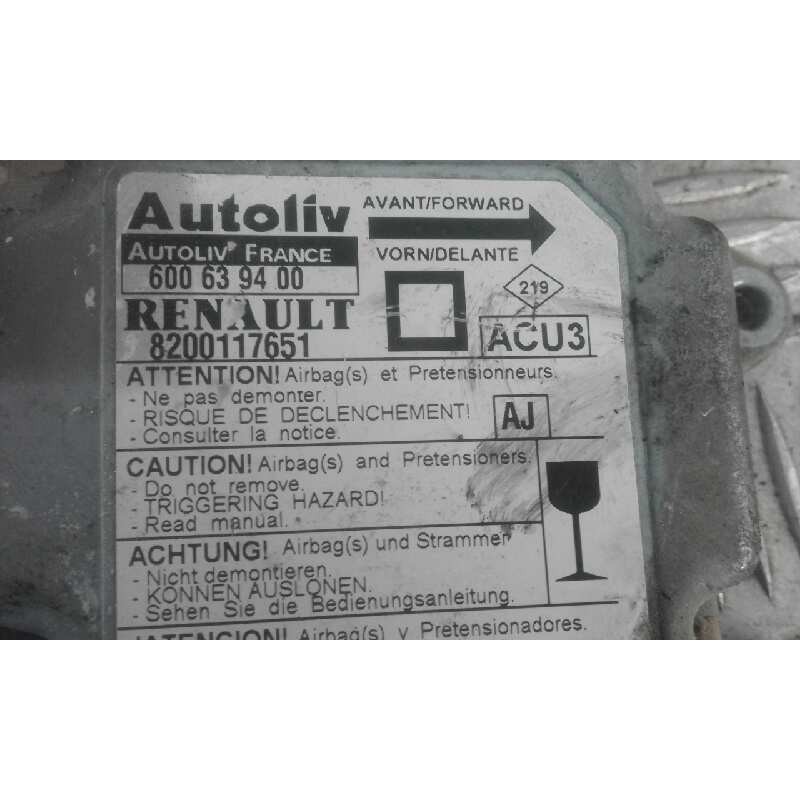 Recambio de centralita airbag para renault megane i fase 2 berlina (ba0) 1.9 dci expression   |   10.00 - 12.02 | 2000 - 2002 | 