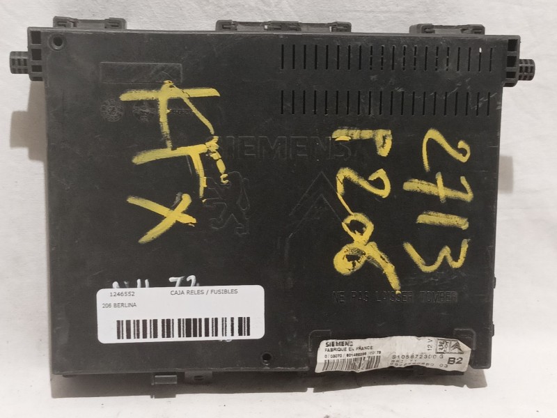 Recambio de caja reles / fusibles para peugeot 206 berlina 1.4 referencia OEM IAM S105872300G 962646088003 
