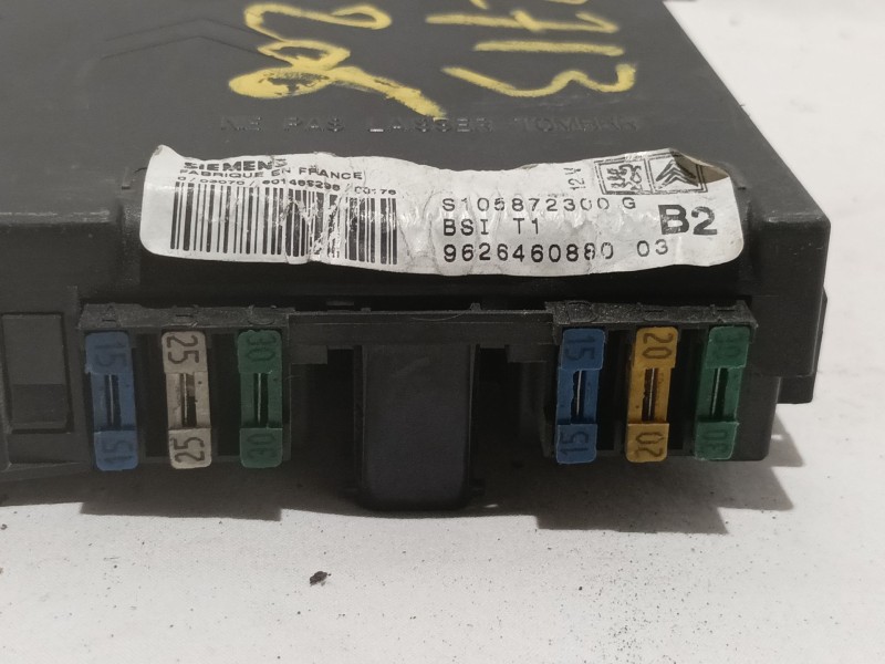 Recambio de caja reles / fusibles para peugeot 206 berlina 1.4 referencia OEM IAM S105872300G 962646088003 
