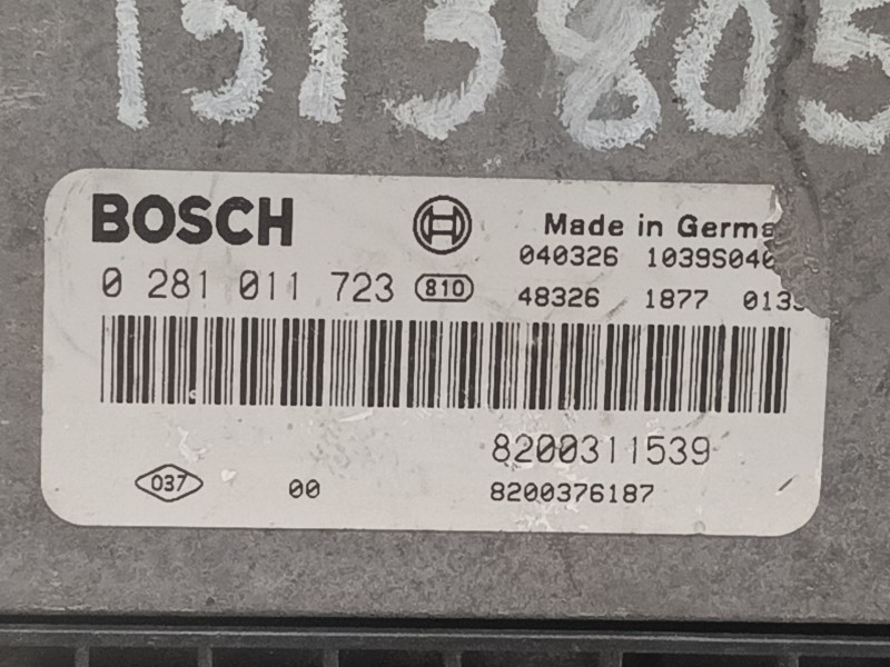 Recambio de centralita motor uce para renault laguna ii (bg0) referencia OEM IAM 0281011723 8200311539 