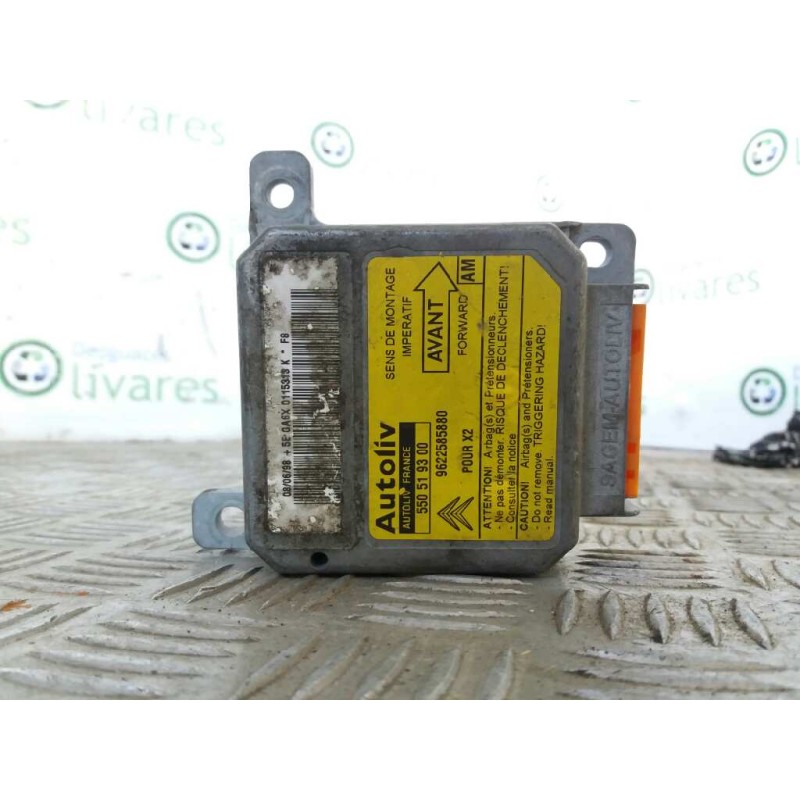 Recambio de centralita airbag para citroen xantia berlina 1.6 sx   |   12.97 - 12.00 | 1997 - 2000 | 88 cv / 65 kw referencia OE