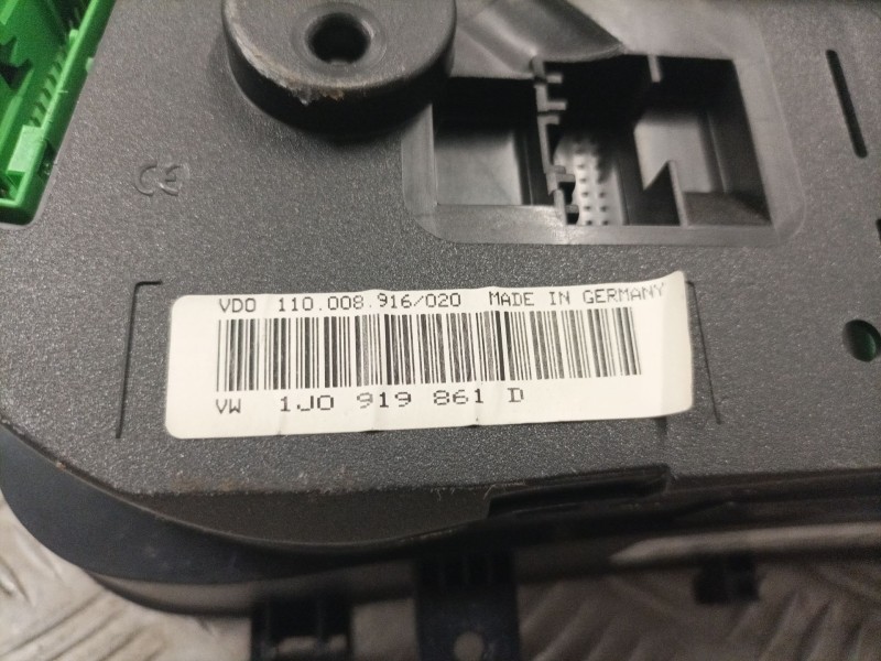 Recambio de cuadro instrumentos para volkswagen golf iv berlina (1j1) referencia OEM IAM 1J0919861D 110008916/020 