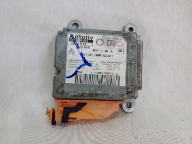 Recambio de centralita airbag para citroen saxo referencia OEM IAM 9643735880  