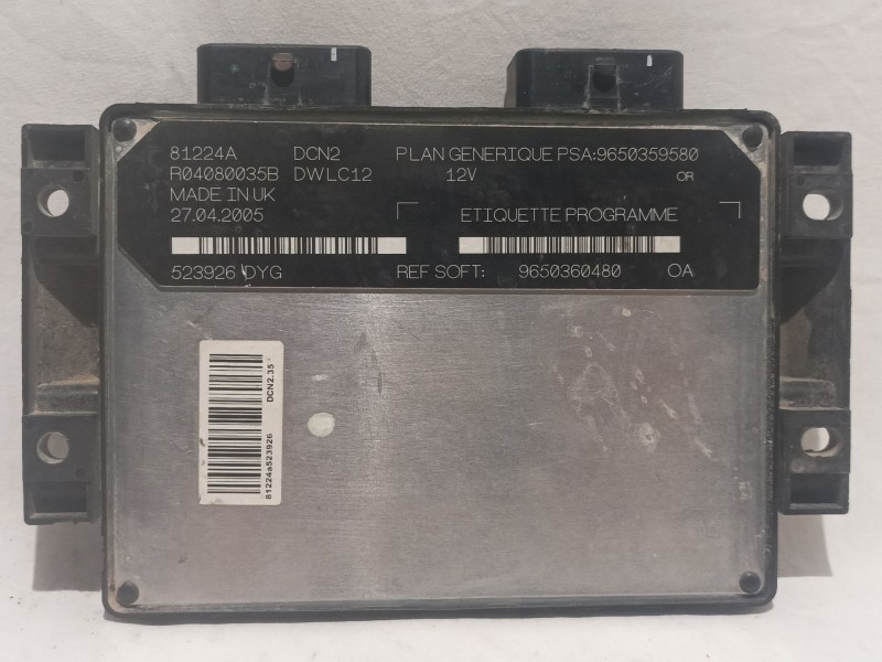 Recambio de centralita motor uce para citroen berlingo 1.9 diesel referencia OEM IAM 9650360480  