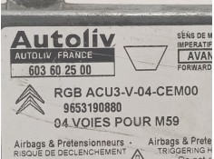 Recambio de centralita airbag para citroen berlingo 1.9 diesel referencia OEM IAM 603602500 9653190880  2