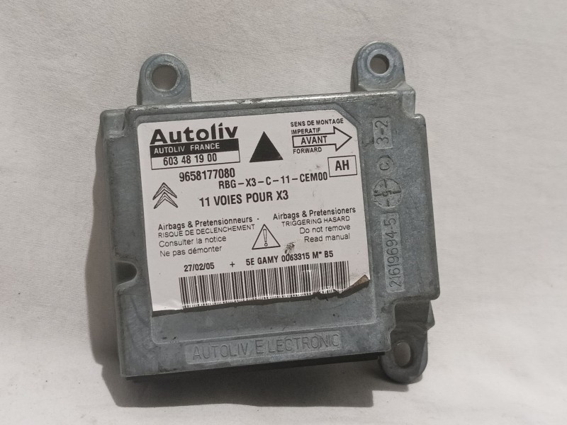 Recambio de centralita airbag para citroen c5 berlina referencia OEM IAM 9658177080 603481900 