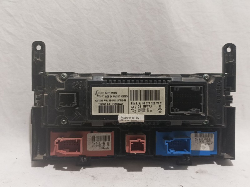 Recambio de mando climatizador para peugeot 407 st confort referencia OEM IAM 96573322  