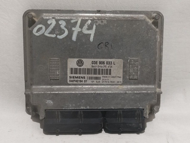 Recambio de centralita motor uce para volkswagen polo (9n1) conceptline referencia OEM IAM 5WP4019407 03E906033L 