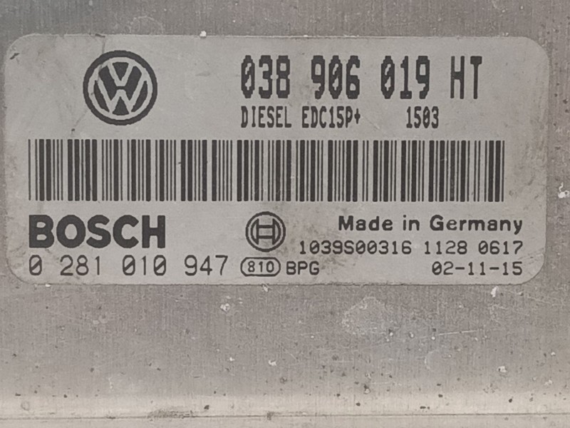 Recambio de centralita motor uce para seat ibiza (6l1) stella referencia OEM IAM 0281010947 038906019HT 