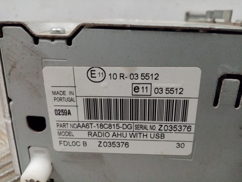 Recambio de sistema dvd para ford fiesta (cb1) trend referencia OEM IAM AA6T18C18C815DG Z035376 