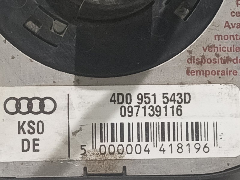 Recambio de anillo airbag para audi a6 berlina (4b2) referencia OEM IAM 097139116 4D0951543D 