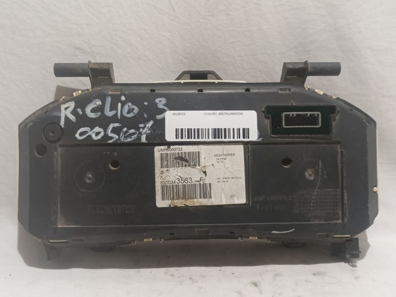 Recambio de cuadro instrumentos para renault clio iii referencia OEM IAM 8200343563  