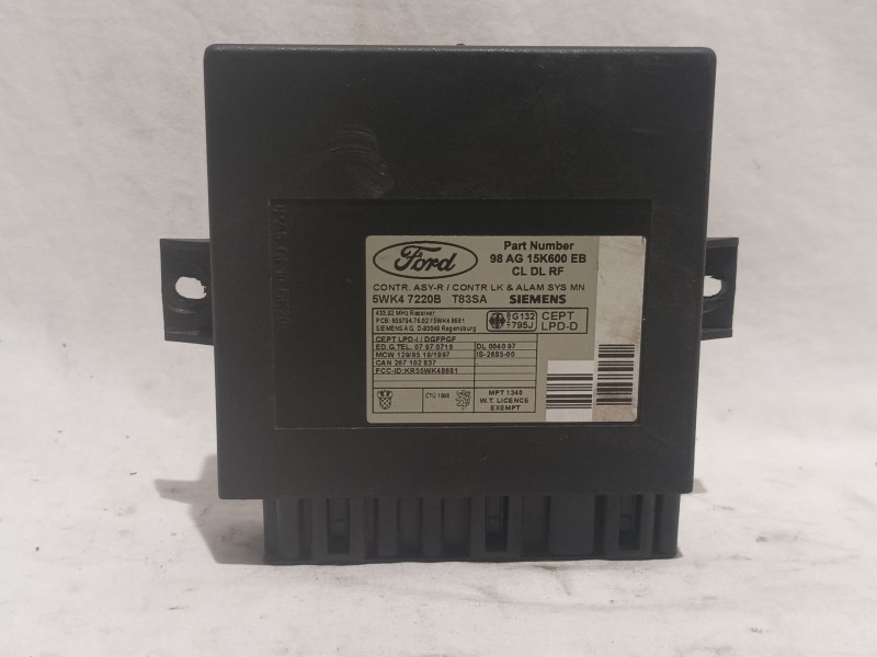 Recambio de centralita cierre para ford mondeo familiar (gd) referencia OEM IAM 98AG15K600EB 5WK47220B 
