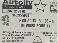 Recambio de centralita airbag para peugeot 206 berlina referencia OEM IAM 602327300 9652275980  2