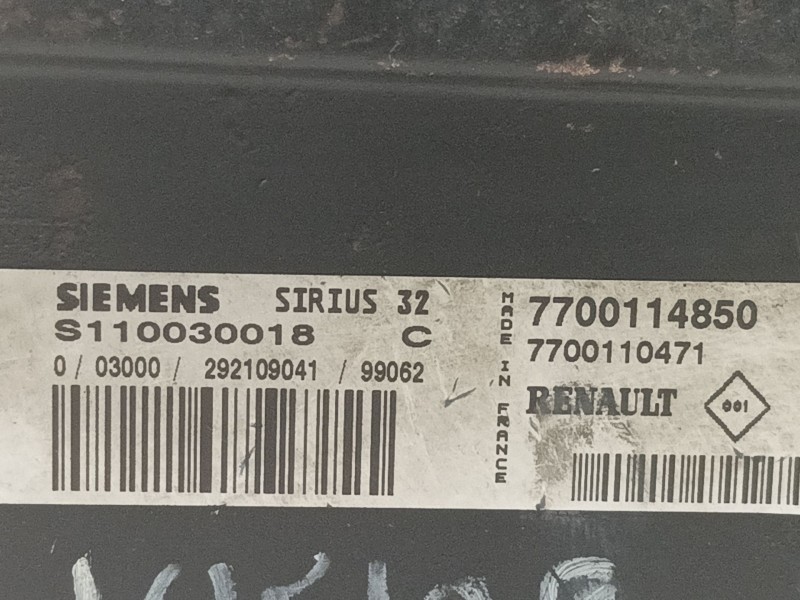 Recambio de centralita motor uce para citroen c3 referencia OEM IAM S110030018 7700114850 