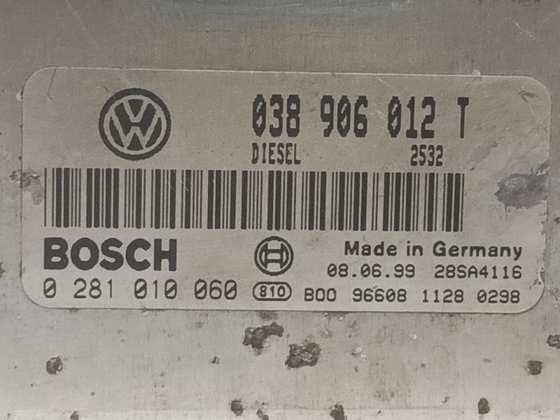 Recambio de centralita motor uce para seat toledo (1m2) stella referencia OEM IAM 038906012T 0281010060 