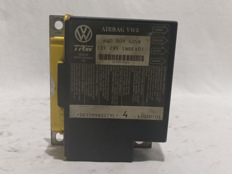 Recambio de centralita airbag para seat ibiza (6l1) stella referencia OEM IAM 331295 6Q0909605R 