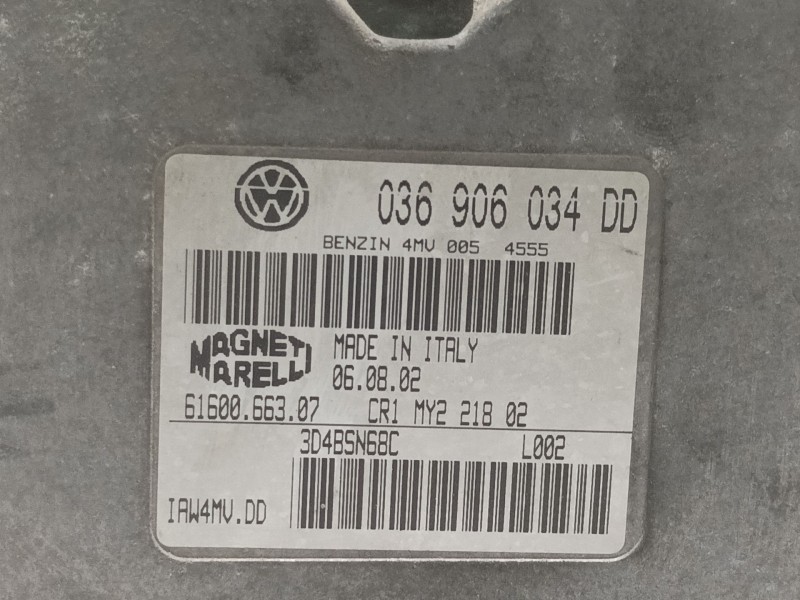 Recambio de centralita motor uce para volkswagen polo (9n3) united referencia OEM IAM 036906034DD  
