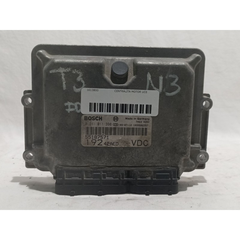 Recambio de centralita motor uce para fiat stilo (192) referencia OEM IAM 0281011398 55187571 