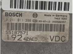 Recambio de centralita motor uce para fiat stilo (192) referencia OEM IAM 0281011398 55187571  2