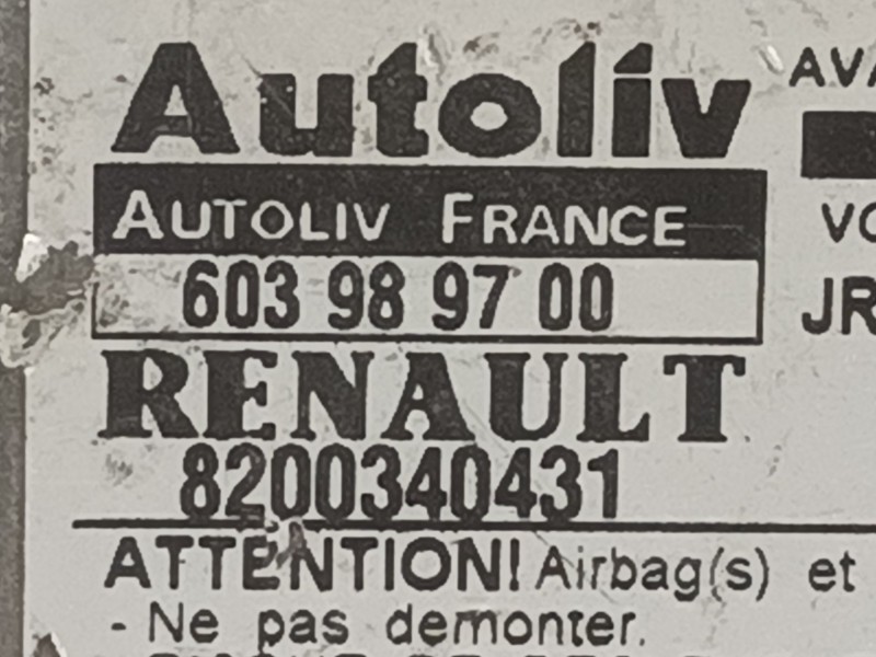 Recambio de centralita airbag para renault scenic ii authentique referencia OEM IAM 603989700 8200340431 