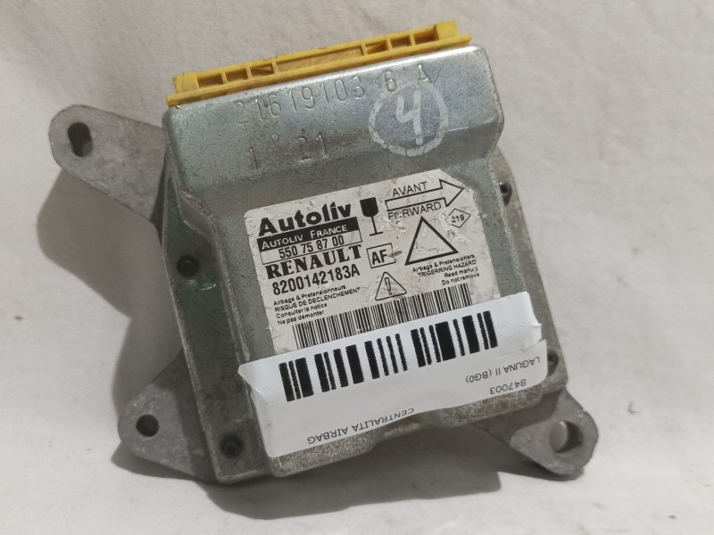 Recambio de centralita airbag para renault laguna ii (bg0) referencia OEM IAM 8200142183A 550758700 