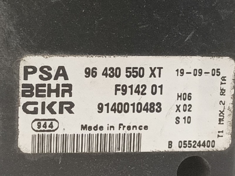 Recambio de mando climatizador para peugeot 307 break / sw (s1) referencia OEM IAM 9643099HXT   Recambio de mando climatizador para peugeot 307 break / sw (s1) referencia OEM IAM 9643099HXT