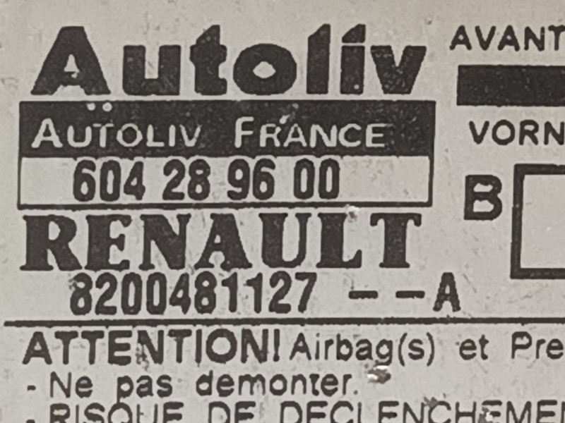 Recambio de centralita airbag para renault megane ii berlina 5p referencia OEM IAM 604289600 8200481127 