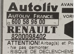 Recambio de centralita airbag para renault kangoo (f/kc0) expression referencia OEM IAM 600589600 8200098402  2