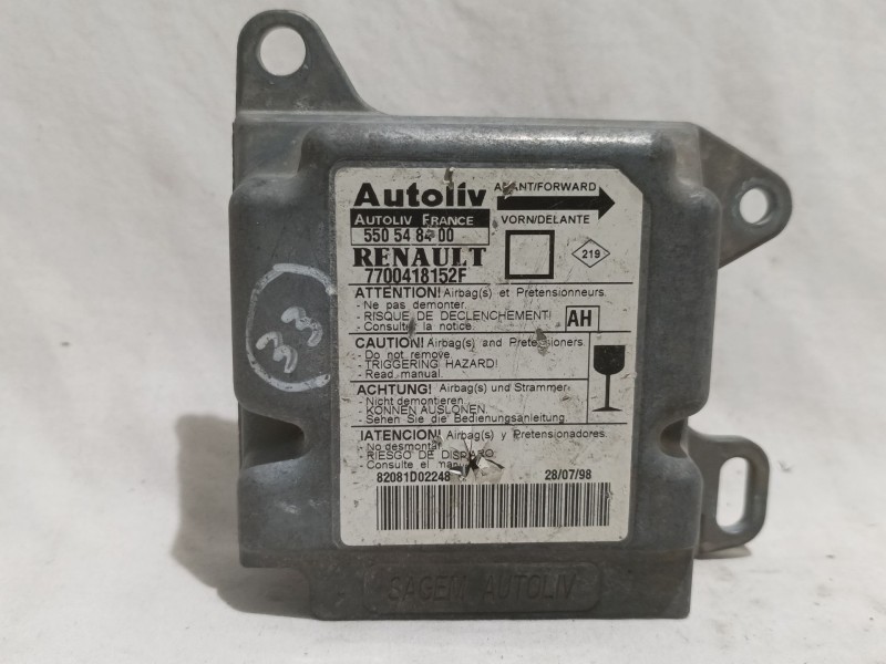 Recambio de centralita airbag para renault megane i classic (la0) referencia OEM IAM 550548400 7700418152F 